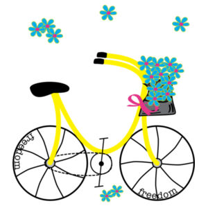 Freedom Cycle - AS Colour Women's Mali Capped Sleeve Tee Design