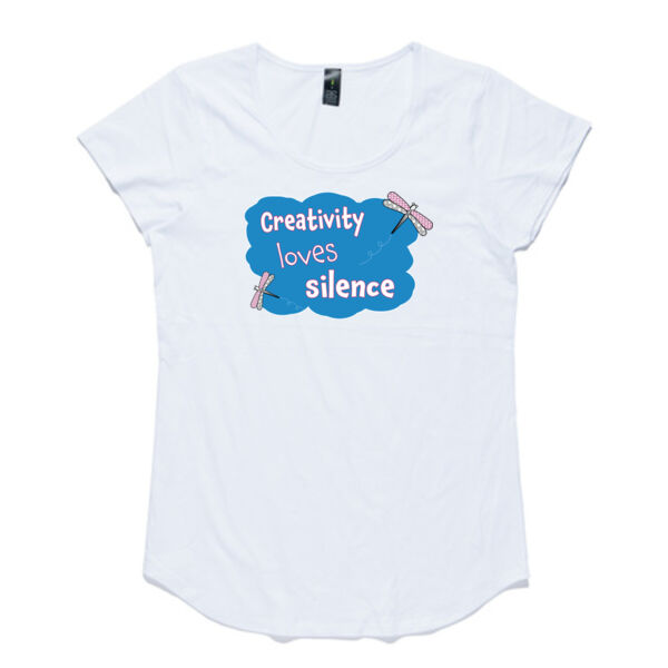 Creativity Loves Silence - AS Colour Women's Mali Capped Sleeve Tee Thumbnail