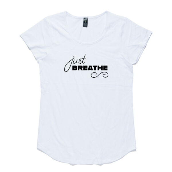 Just Breathe - AS Colour Women's Mali Capped Sleeve Tee Thumbnail