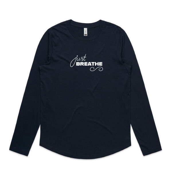 Just Breathe - AS Colour Women's Curve Longsleeve - 4055 Thumbnail