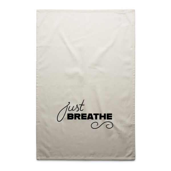 Just Breathe - AS Colour 100% Cotton Twill Tea Towel Thumbnail