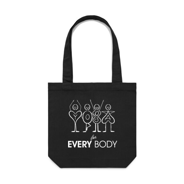 Yoga for Every Body | White - AS Colour Carrie Bag Thumbnail