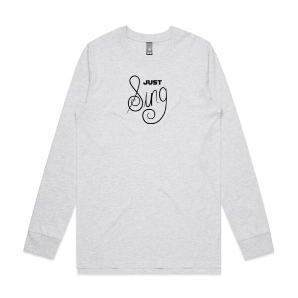 Just Sing | Black - AS Colour Mens Staple Longsleeve Tee Thumbnail